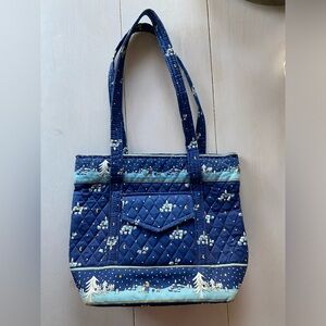 Vintage Vera Bradley Winter Snow Village Purse